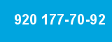 920 177-70-92